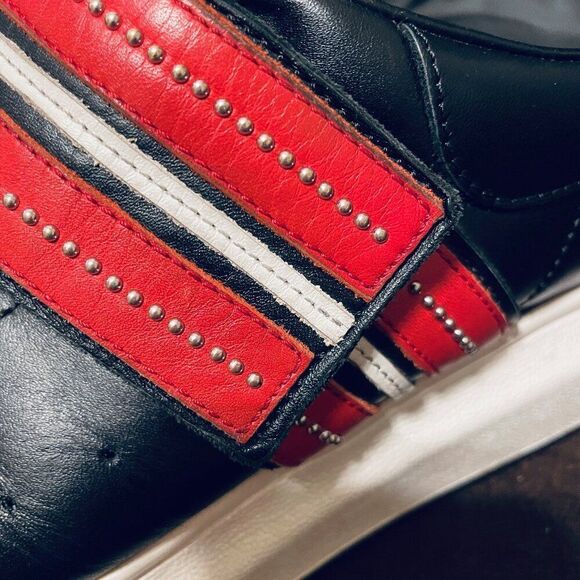 Alexander McQueen Larry Oversized Platform Sneaker Black Red Studded Strap 9-9.5 - Picture 16 of 16
